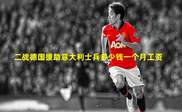 二战德国援助意大利士兵多少钱一个月工资