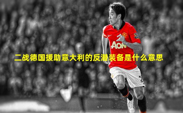二战德国援助意大利的反潜装备是什么意思