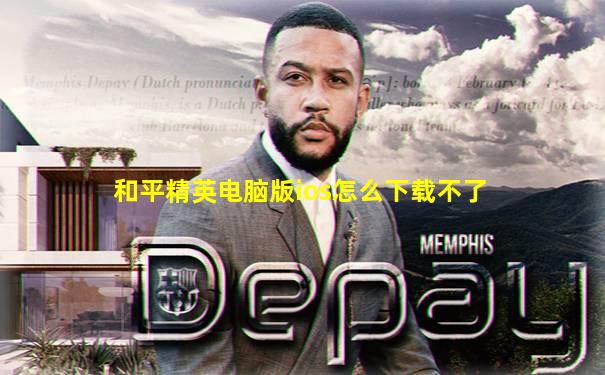和平精英电脑版ios怎么下载不了