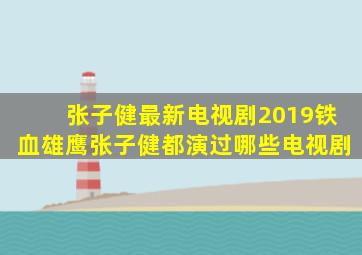 张子健最新电视剧2019铁血雄鹰张子健都演过哪些电视剧