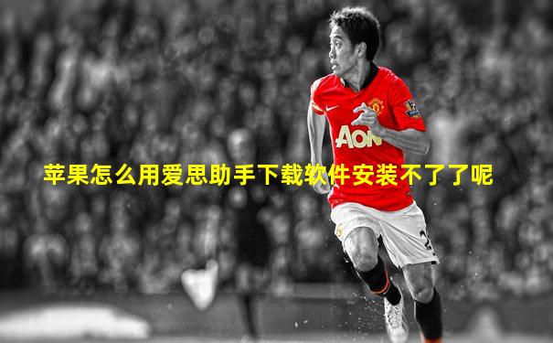 苹果怎么用爱思助手下载软件安装不了了呢