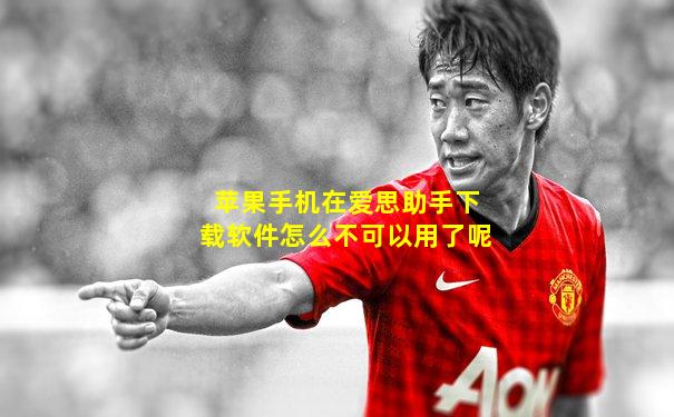 苹果手机在爱思助手下载软件怎么不可以用了呢