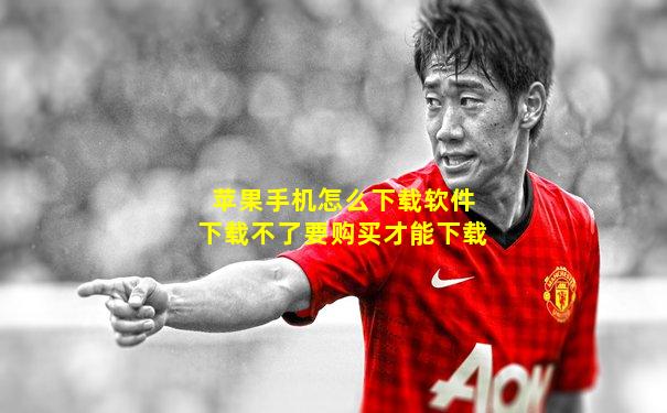 苹果手机怎么下载软件下载不了要购买才能下载