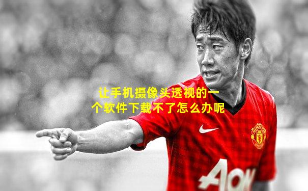 让手机摄像头透视的一个软件下载不了怎么办呢