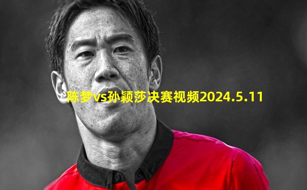 陈梦vs孙颖莎决赛视频2024.5.11